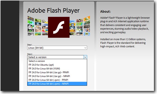 Adobe flash player activex latest